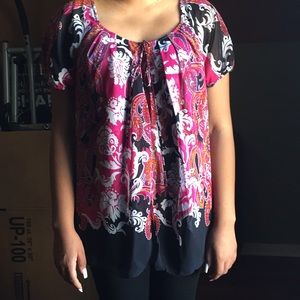 PLUS SIZE ‼️ Pleated front blouse